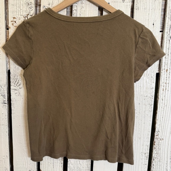 Brandy Melville John Galt Nashville T-Shirt Women Size Small Brown Retro Country - Picture 7 of 10